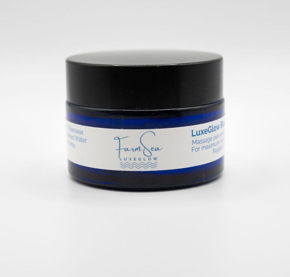 LuxeGlow Blue Facial Moisturizer ~ 1 oz.