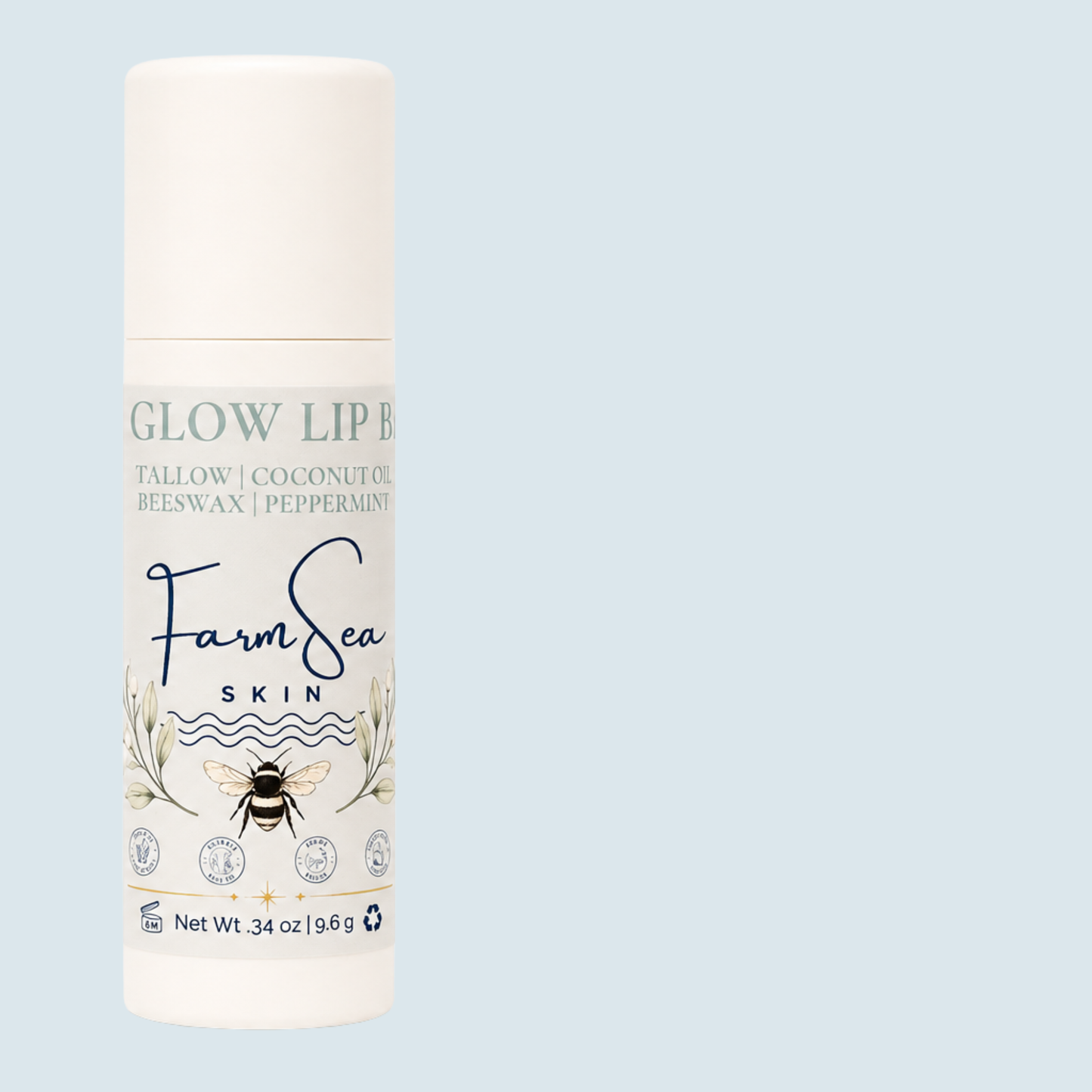 BeeGlow Lip Balm - .34 oz Paper Lip Tube