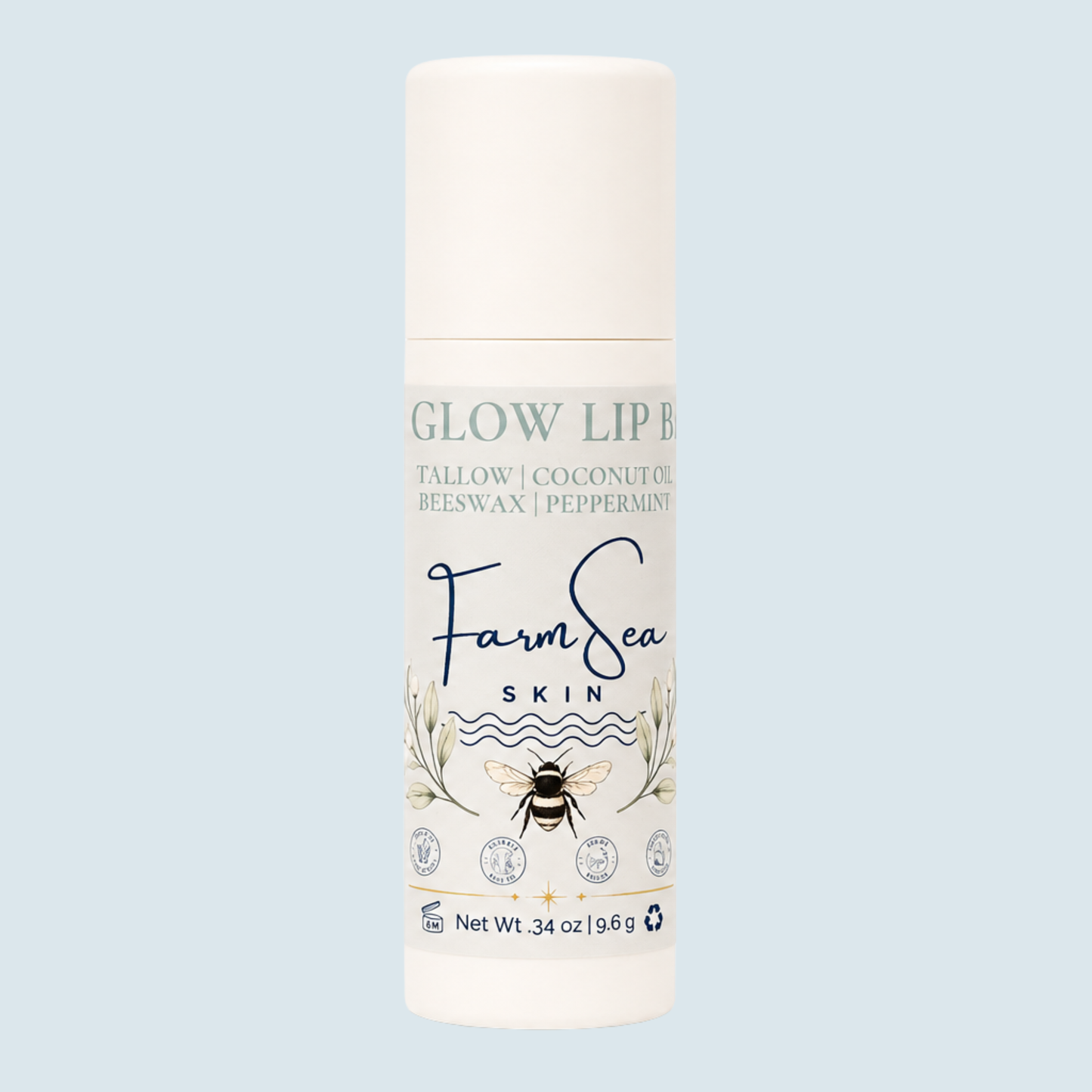 BeeGlow Lip Balm - .34 oz Paper Lip Tube