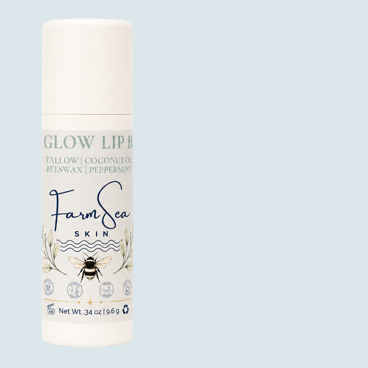 BeeGlow Lip Balm - .34 oz Paper Lip Tube